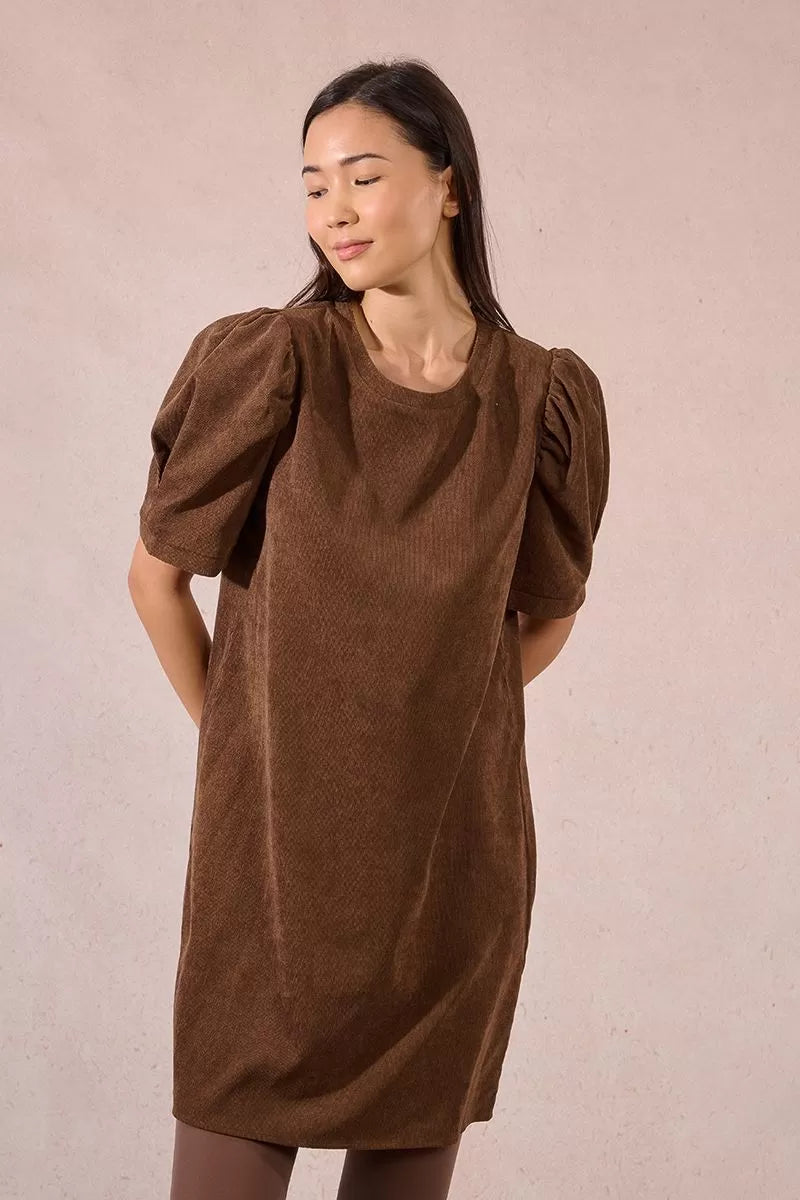 Molly Bracken P1548DN Chocolate Suede Dress