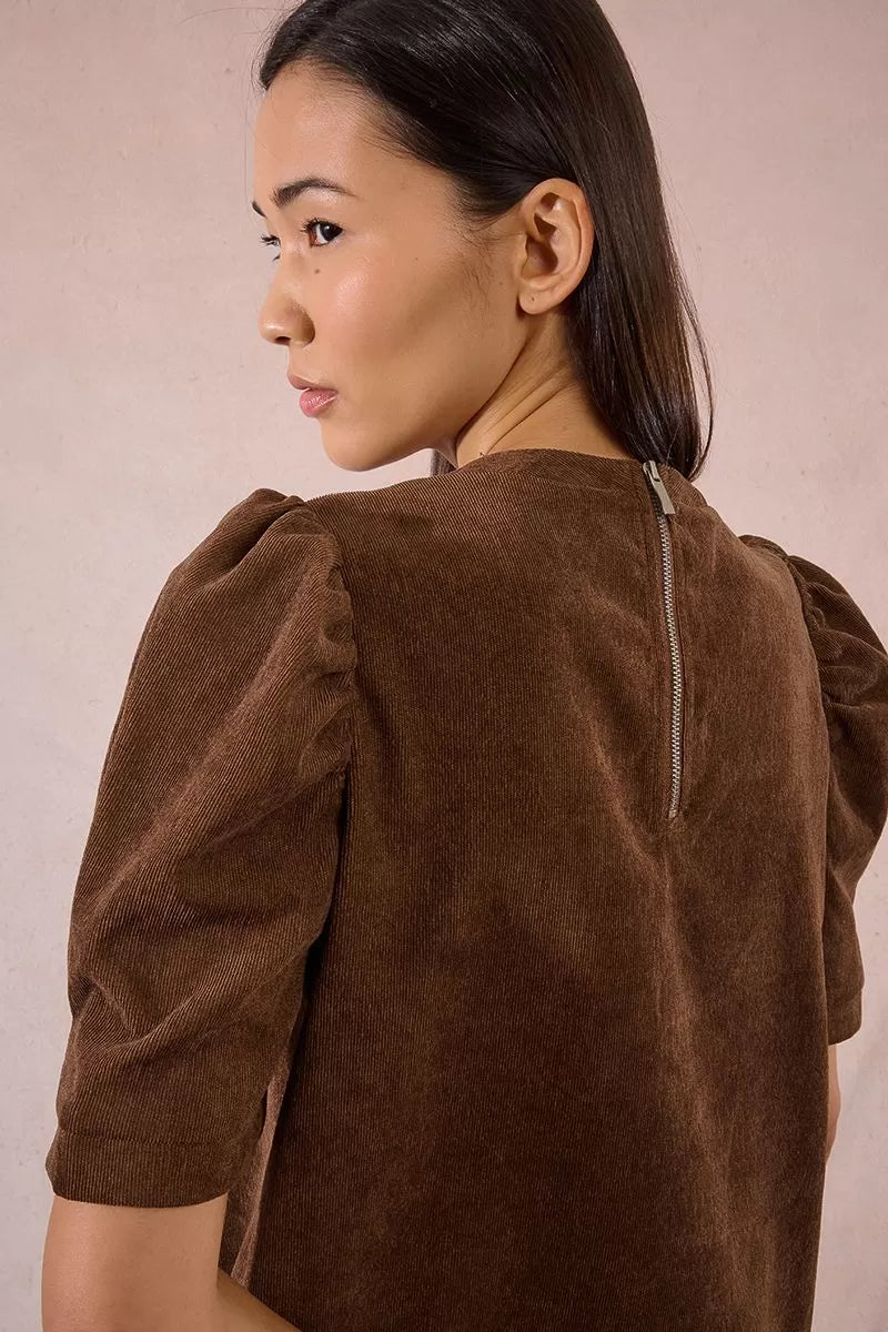 Molly Bracken P1548DN Chocolate Suede Dress