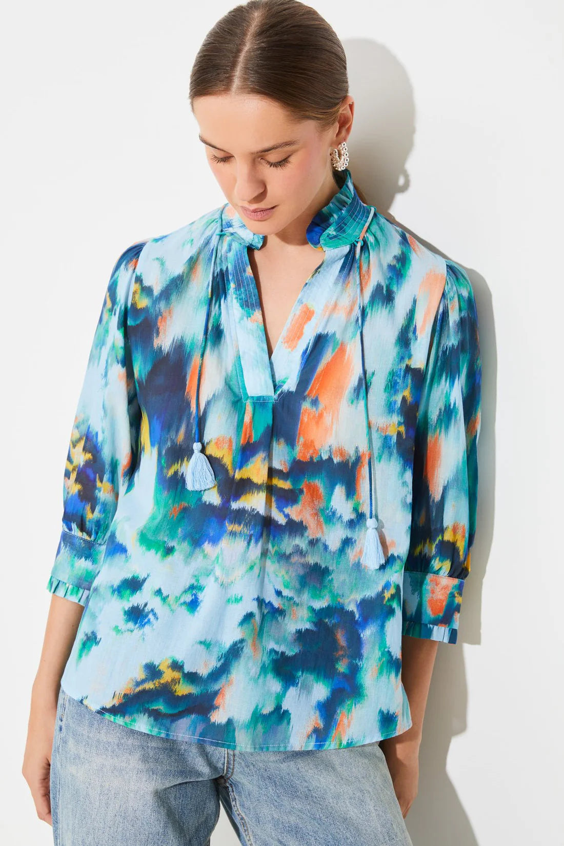 Suncoo Lassie Turquoise Blouse