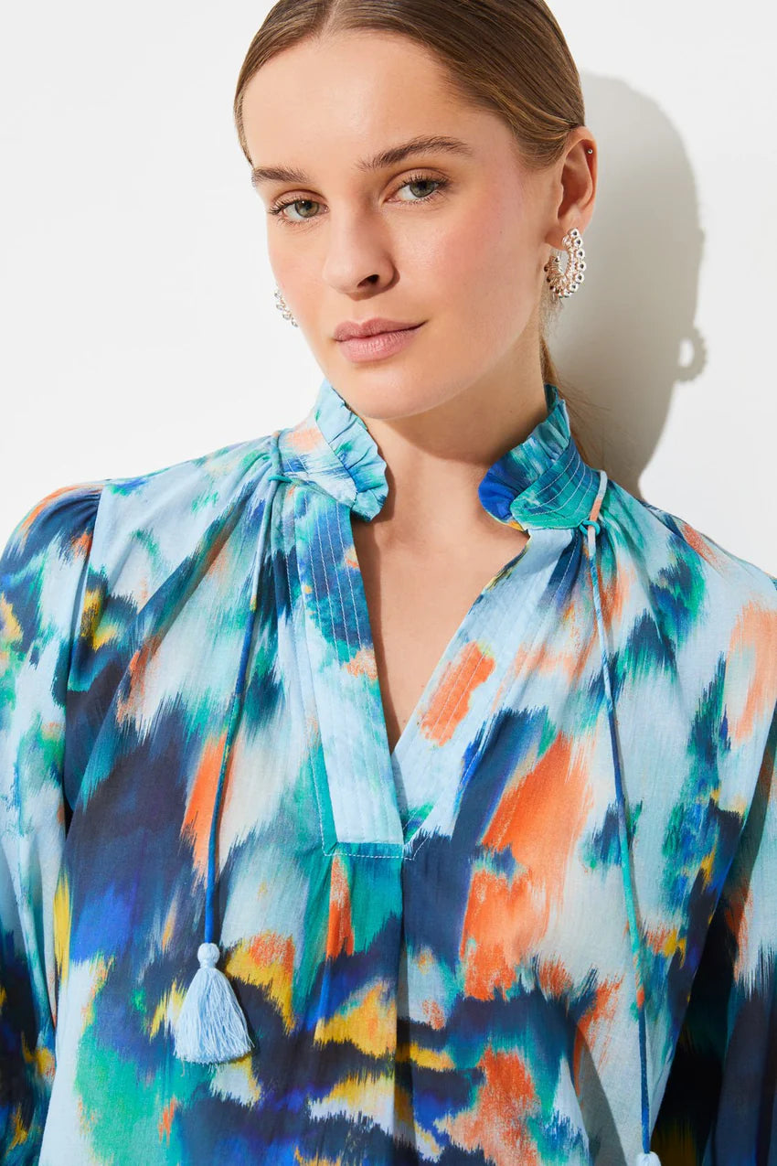 Suncoo Lassie Turquoise Blouse