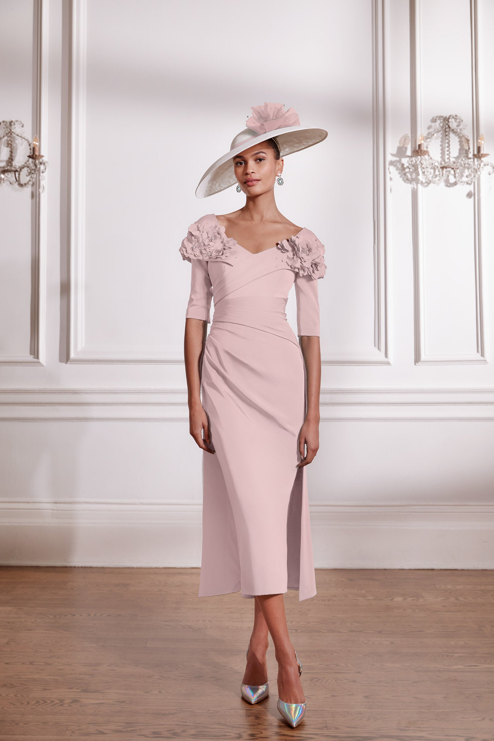 John Charles 29288B rose pink mother of the bride dress