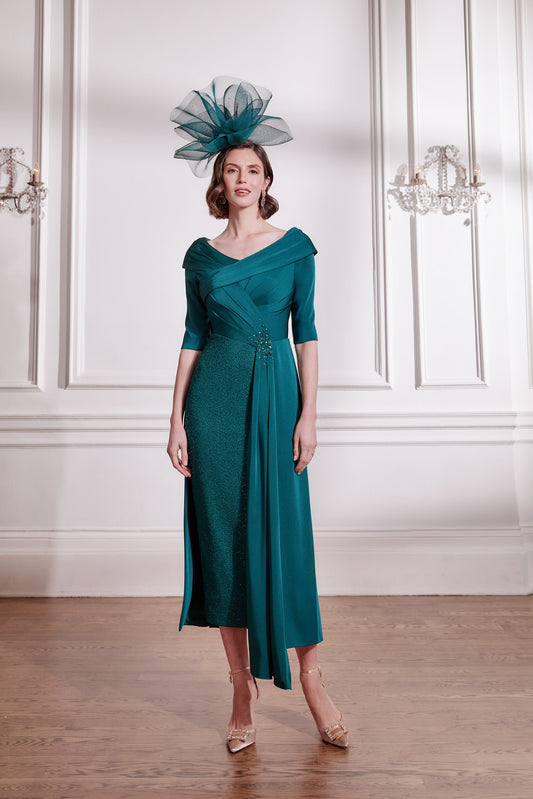 John Charles 29289 Forest Green Mother of the Bride Dress