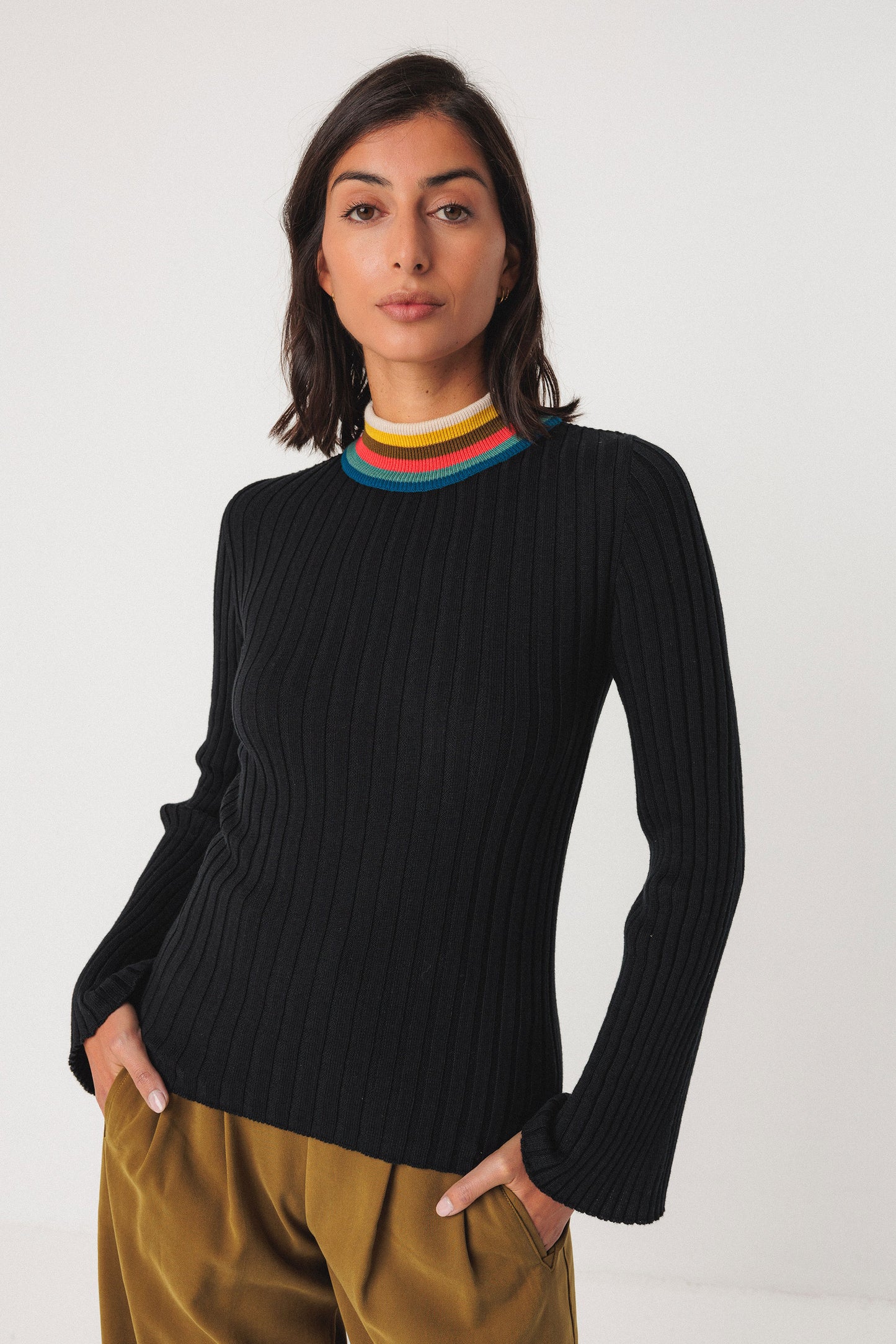 SKFK Lerate Black Knit Top