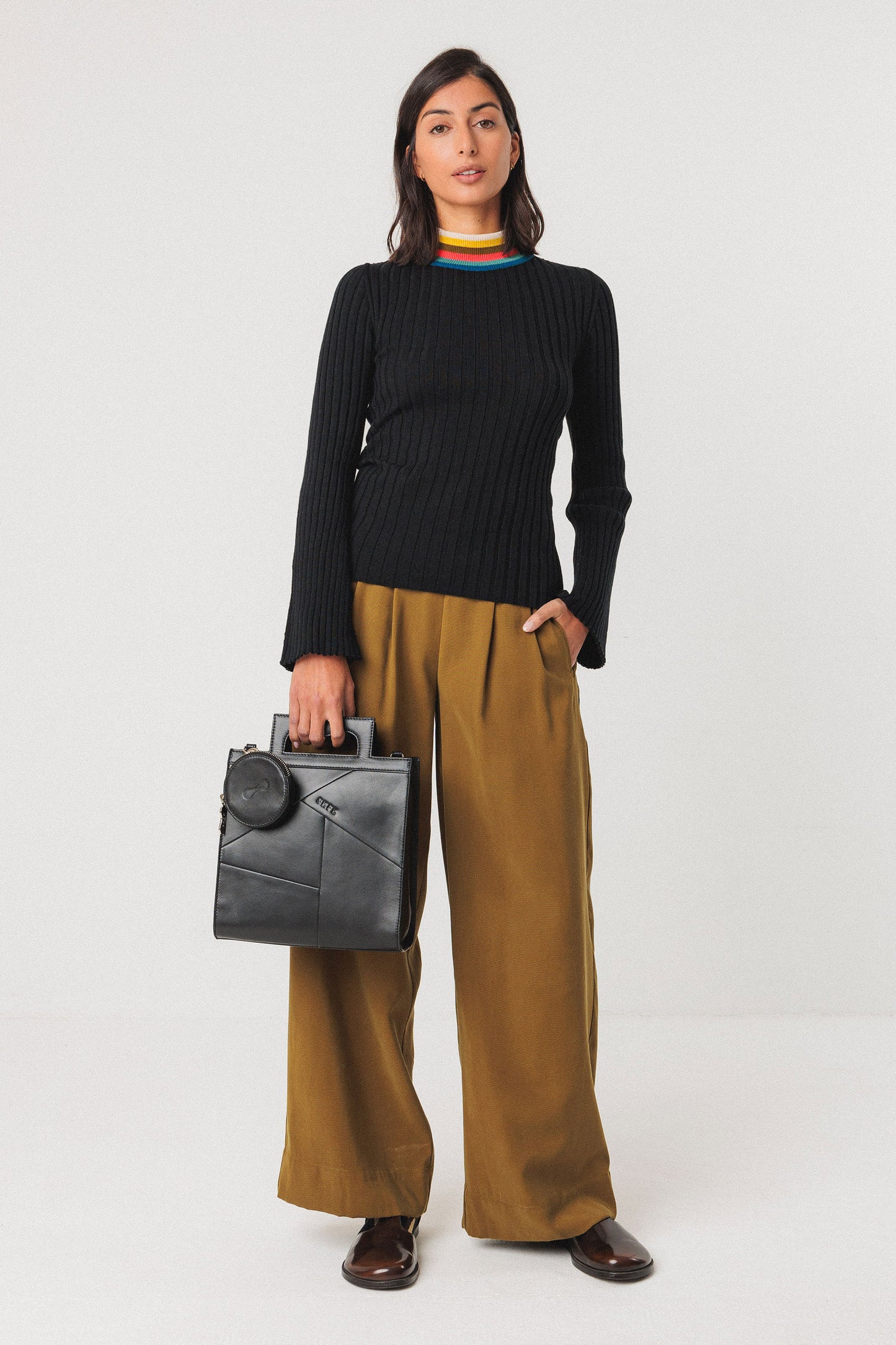 SKFK Lerate Black Knit Top