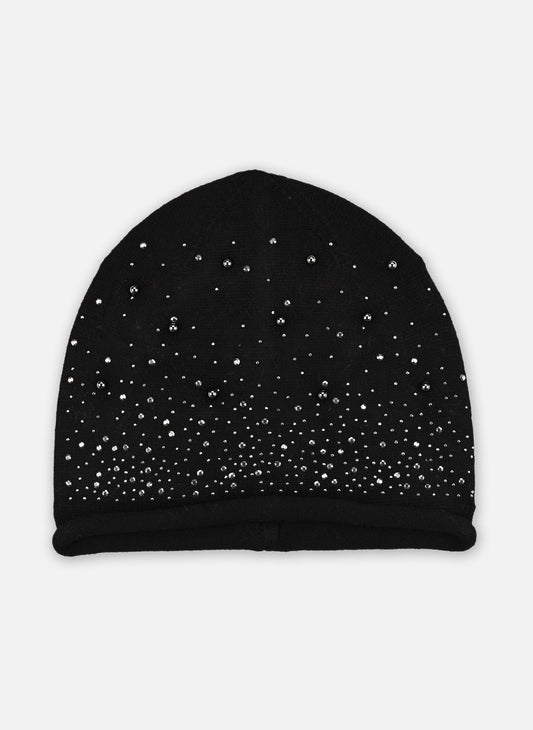 Molly Bracken B320DH Black Gem Knit Hat