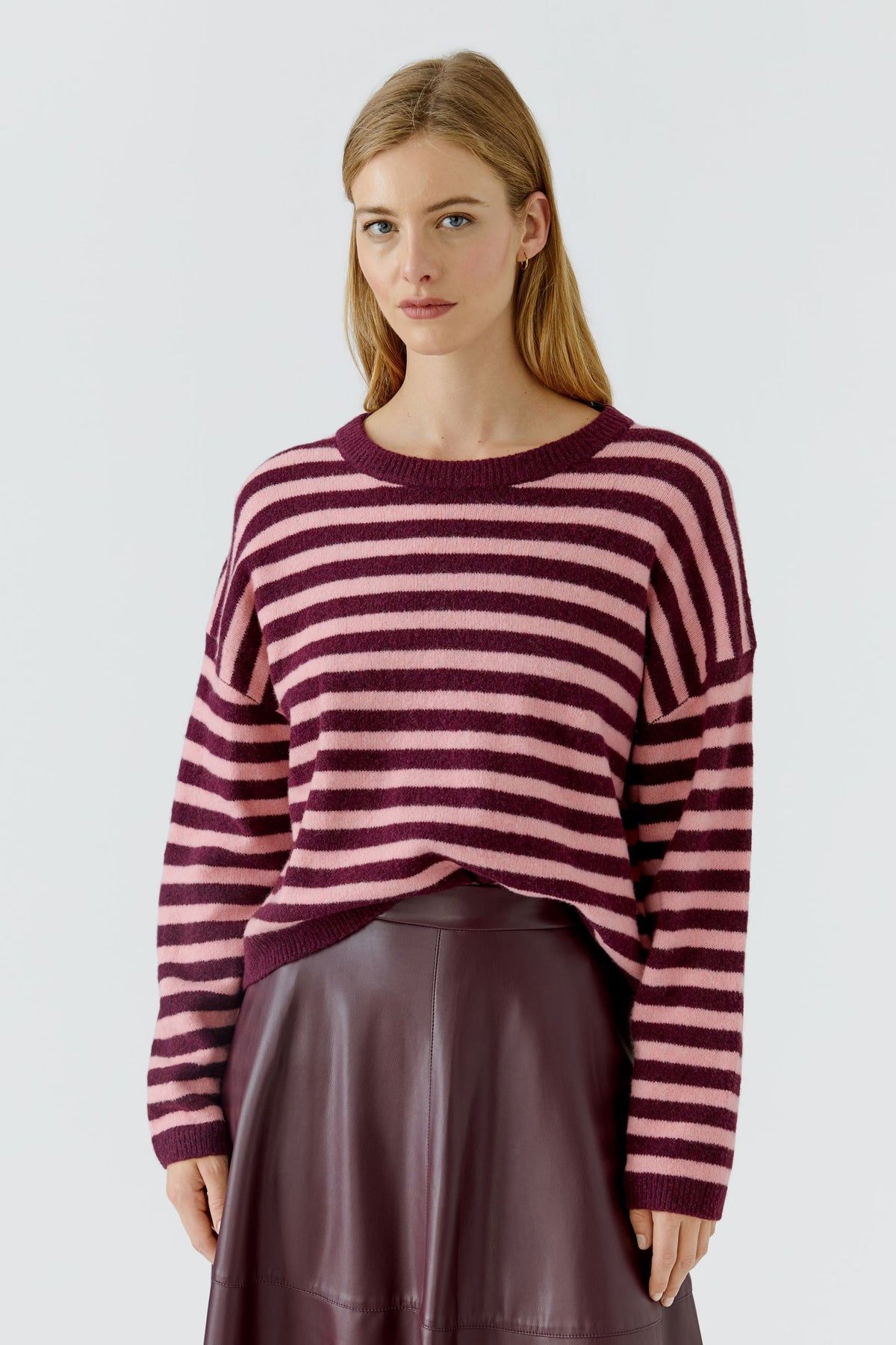 Oui 0092275 Dark Red Red Jumper