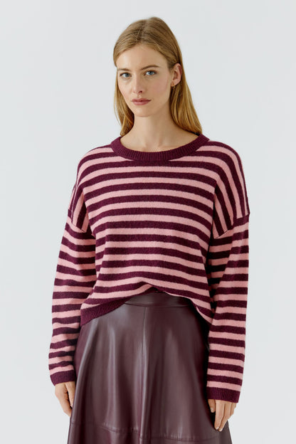 Oui 0092275 Dark Red Red Jumper