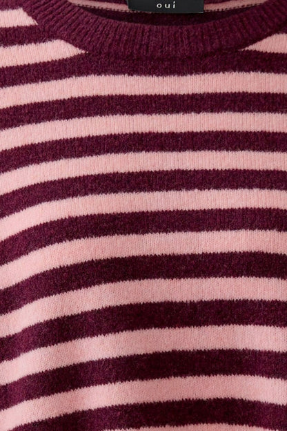 Oui 0092275 Dark Red Red Jumper