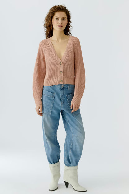 Oui Dusty Rose Cardigan 96500
