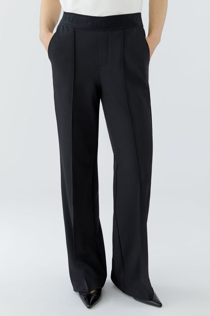 Oui 96566 Black Lacy Trousers