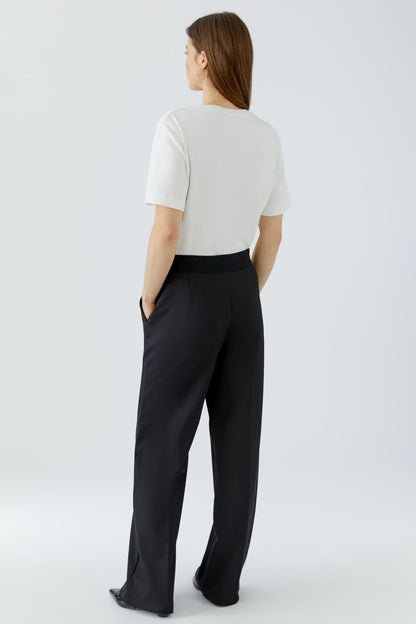 Oui 96566 Black Lacy Trousers