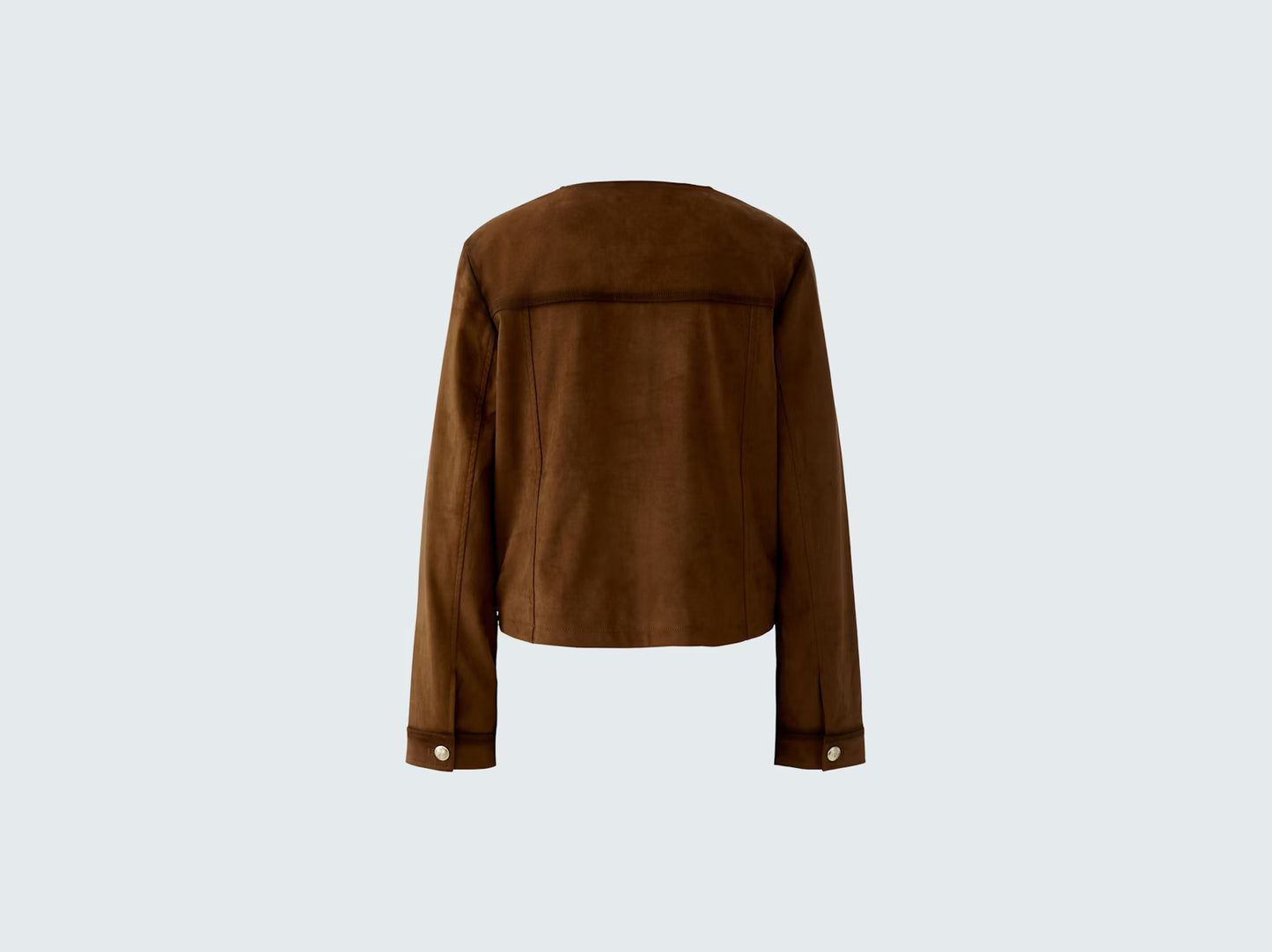 Oui Suede Brown Jacket 96600