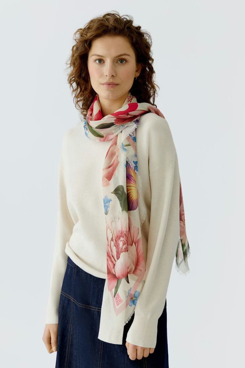 Oui Print Scarf 96807