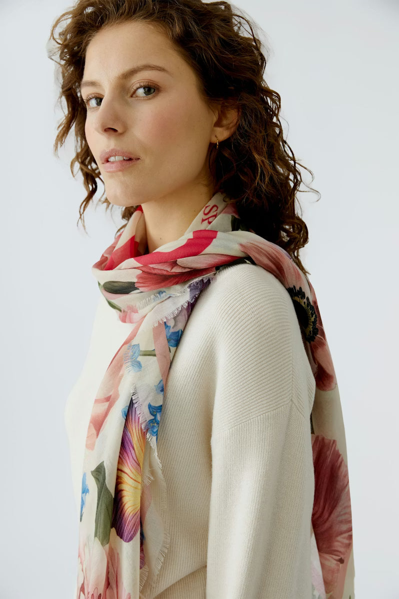Oui Print Scarf 96807