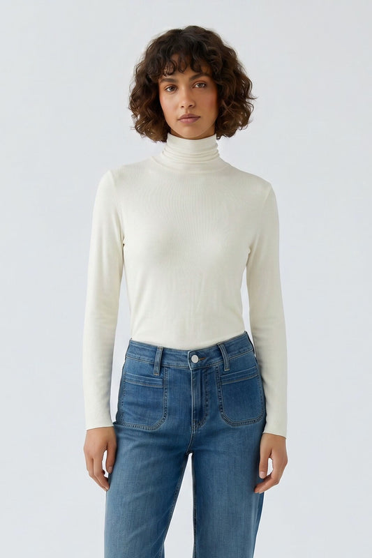 Oui 99007 Gardenia Long Sleeved Top