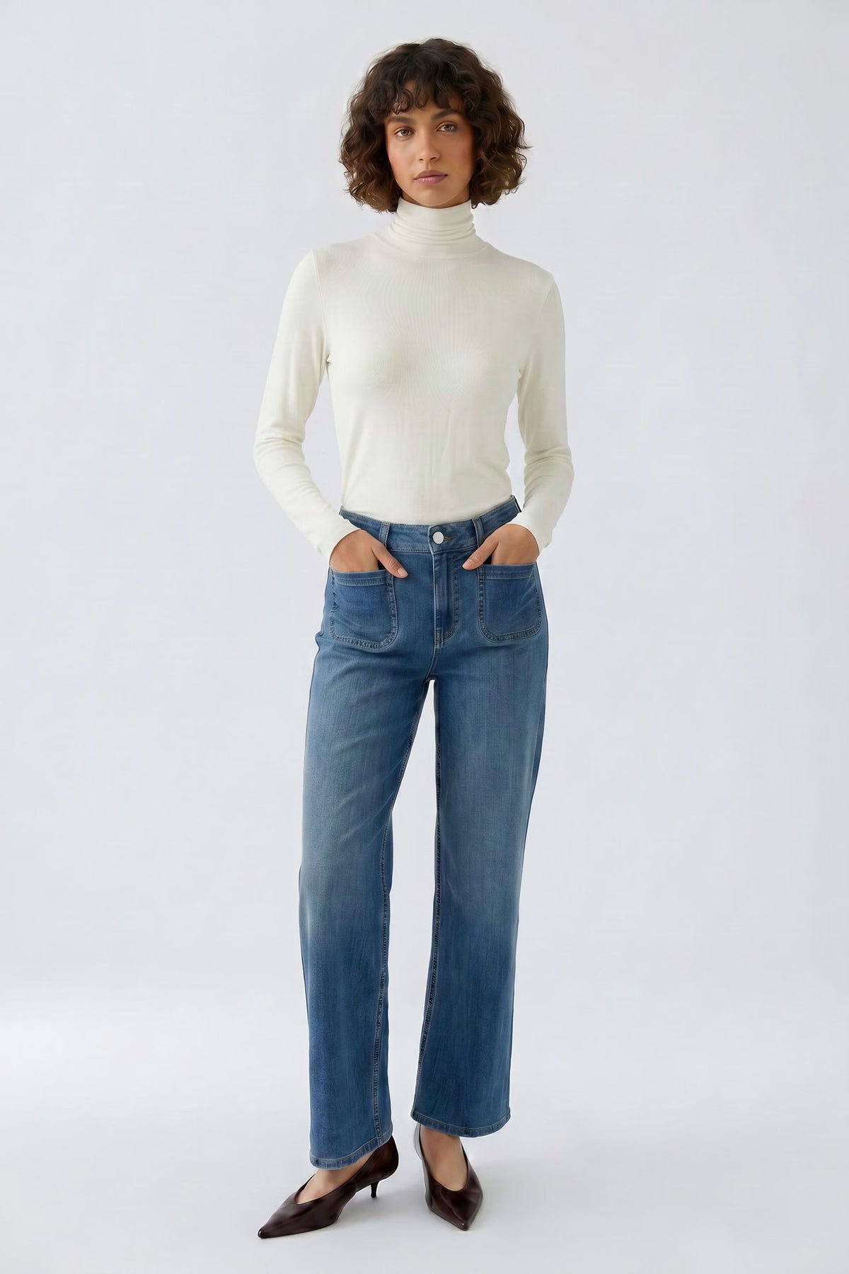 Oui 99007 Gardenia Long Sleeved Top