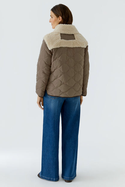Oui 99075 Light Brown Stone Reversible Jacket