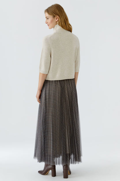 Oui 99806 Light Beige Knitted Jumper