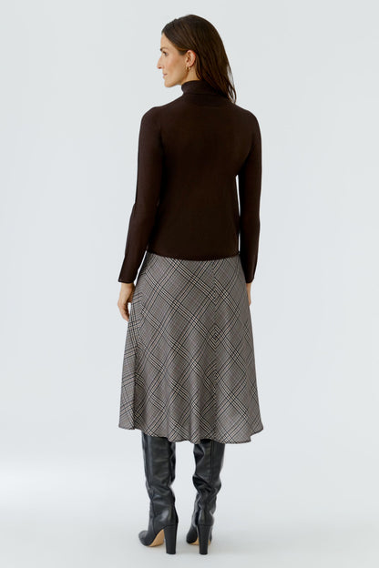 Oui 0099813 Chocolate Turtleneck Pullover