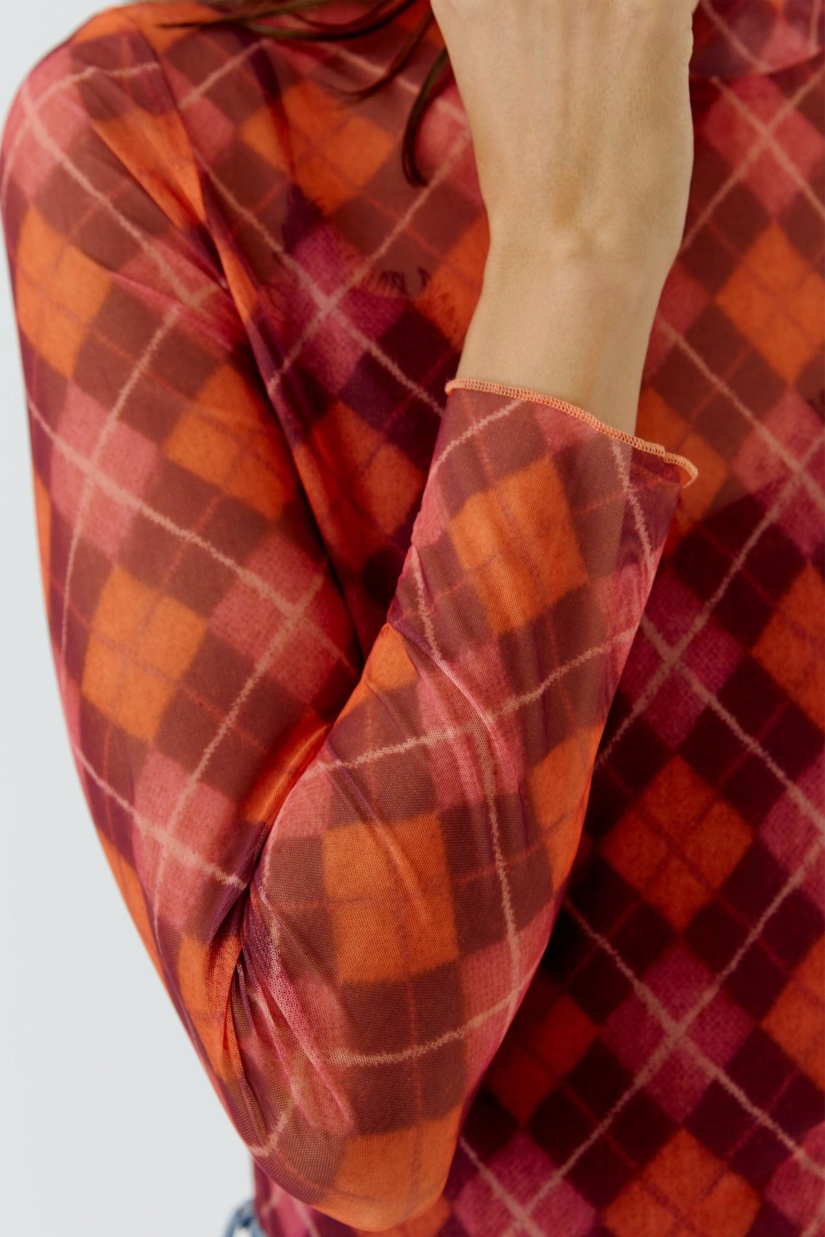 Oui 0099895 Dark Red Red Top