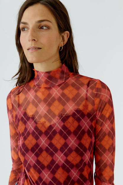 Oui 0099895 Dark Red Red Top