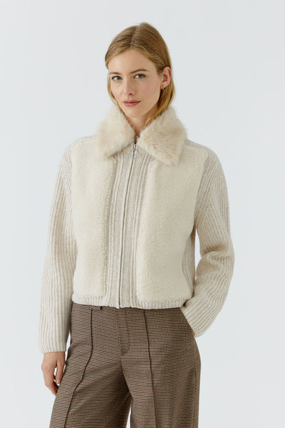 Oui 0100085 Light Beige Jacket