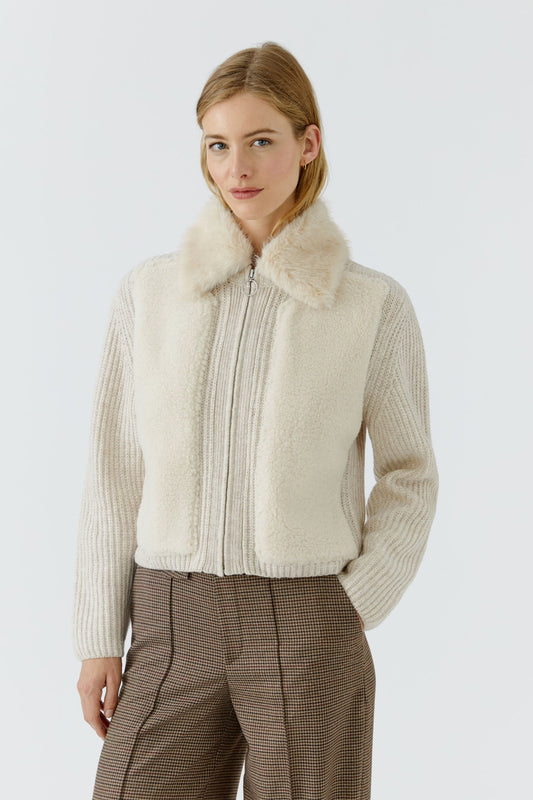 Oui 0100085 Light Beige Jacket