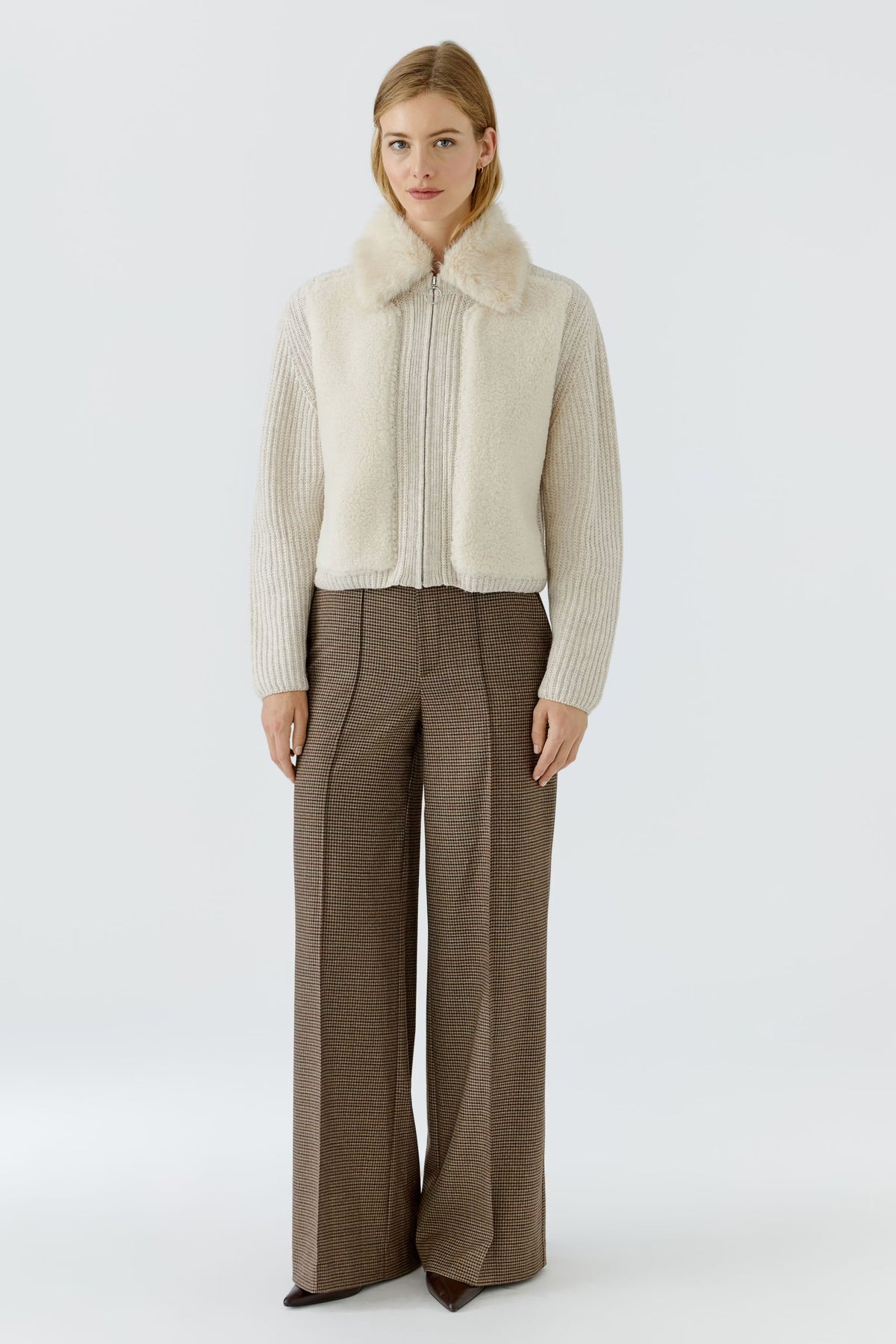 Oui 0100085 Light Beige Jacket