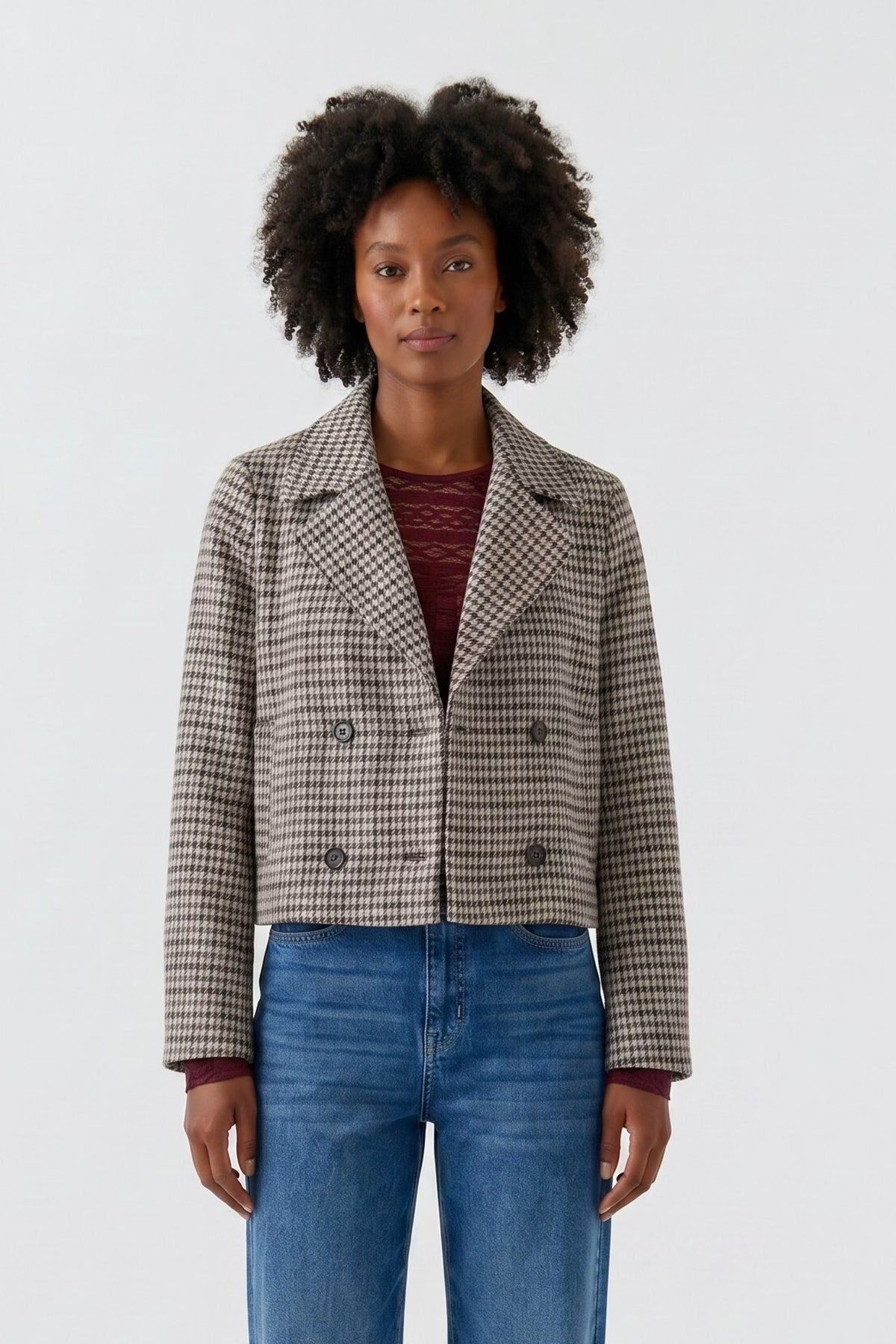 Oui 00827 Light Stone Grey Jacket