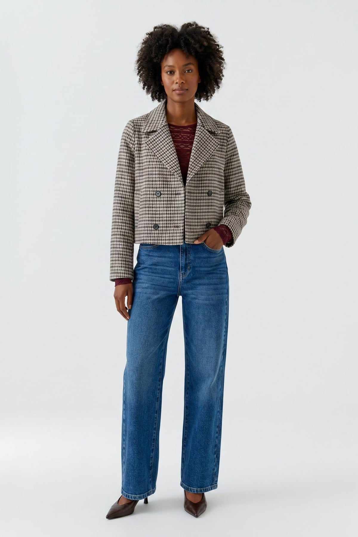 Oui 00827 Light Stone Grey Jacket