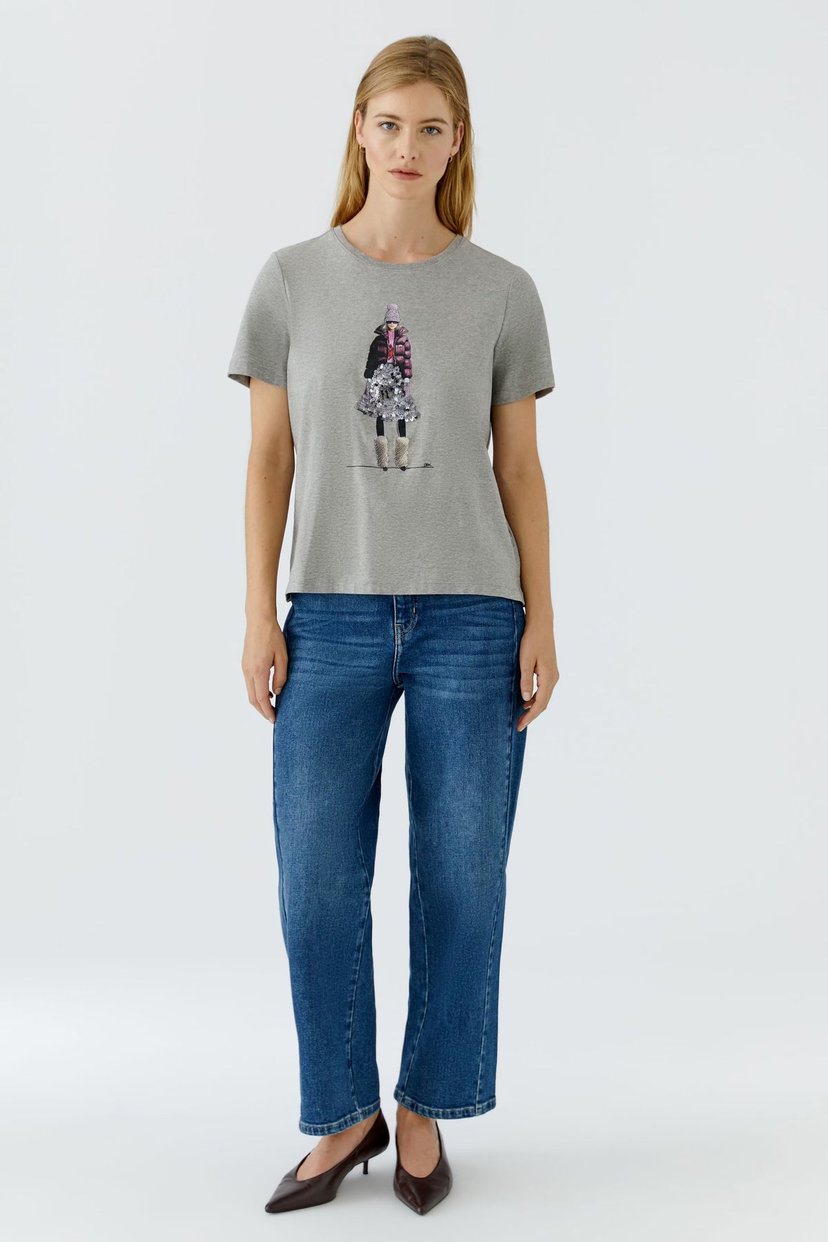 Oui 00858 River stone T-Shirt