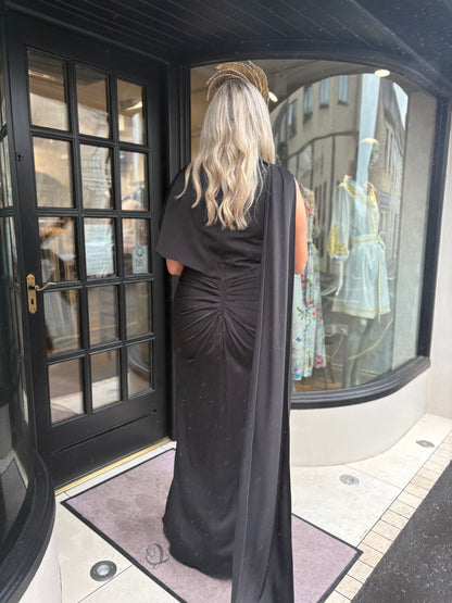 Maisonel ME3226 Black Cowl Neck Dress
