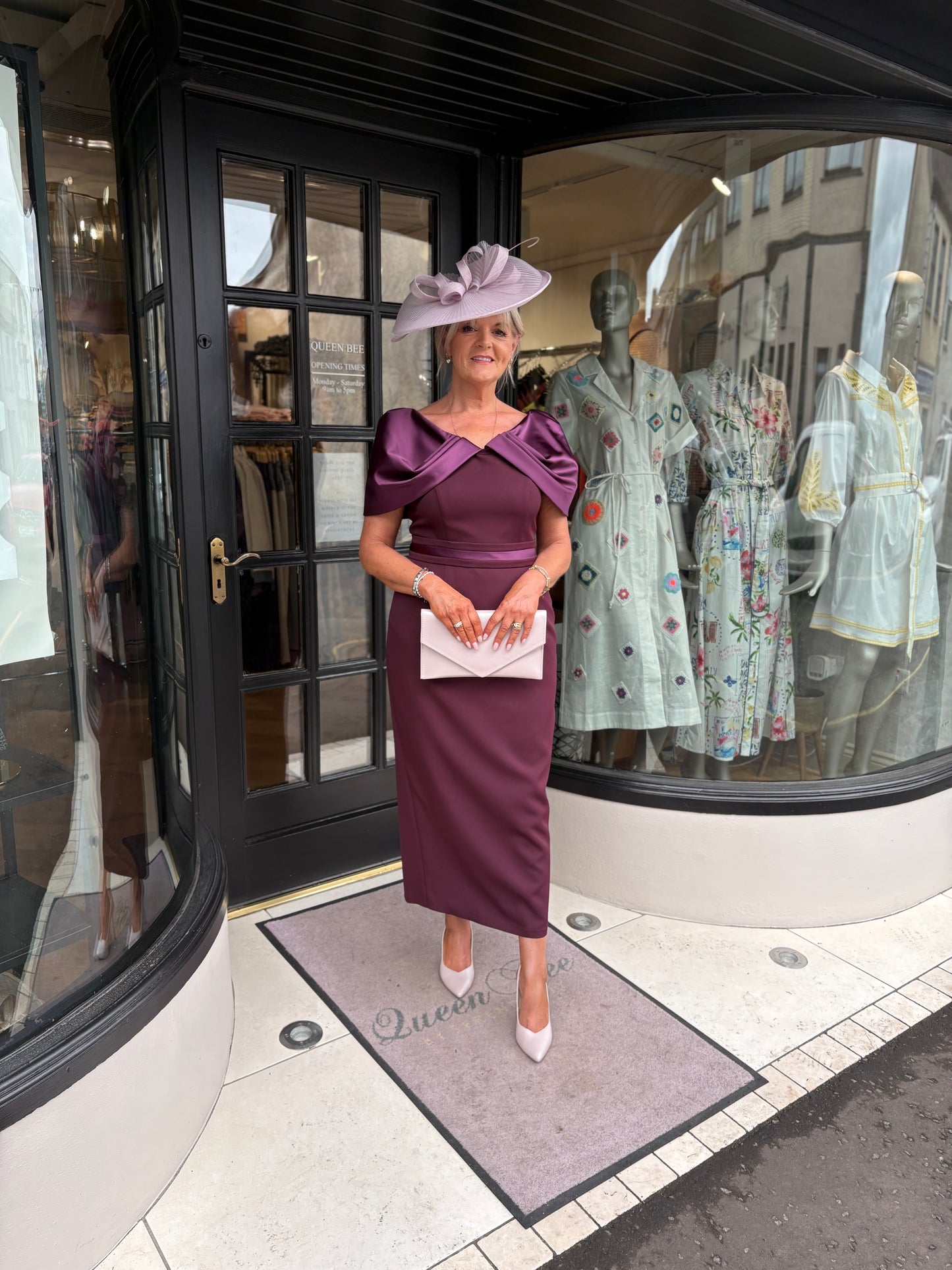 Anoola D475 Plum Dress