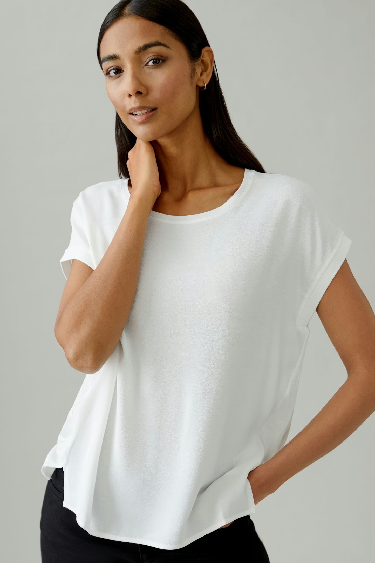 Oui T Shirt Cloud Dancer Short Sleeve