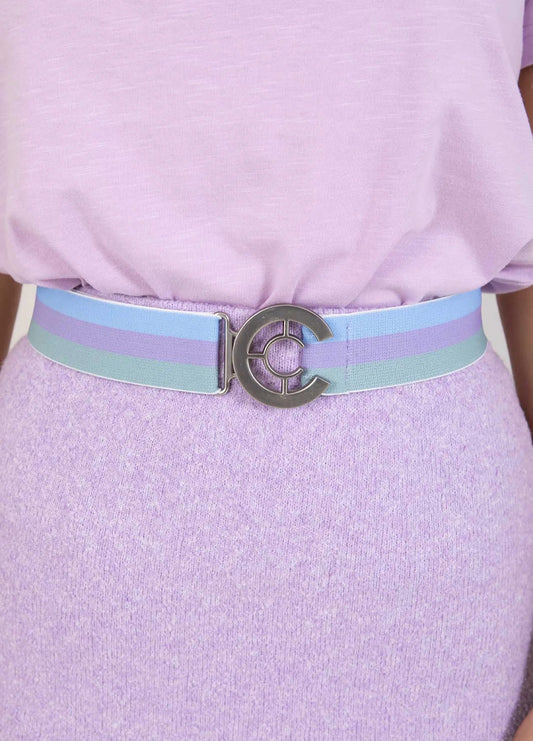 Coster Lavender Striped Belt