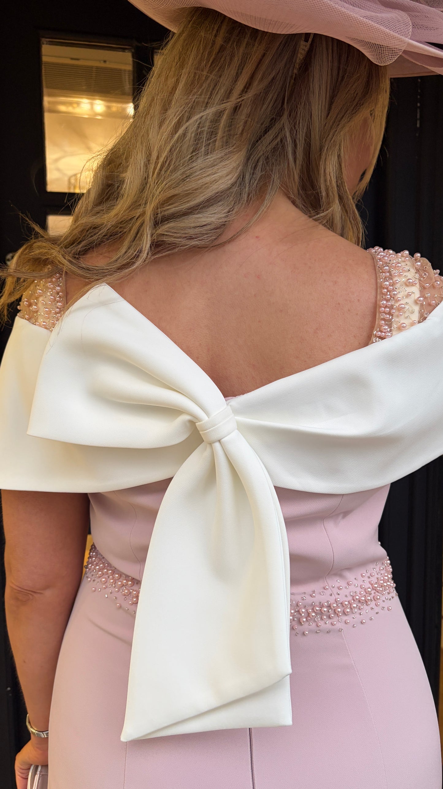 Couture Club 1G294 Pale Rose and Ivory Dress