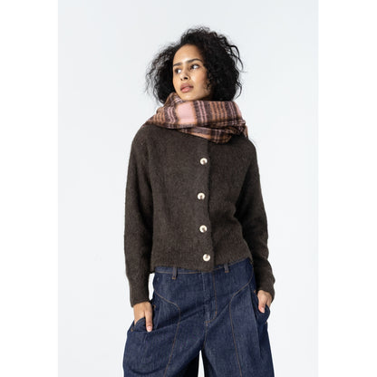 Coster 264-9037H Rose/Brown Check Scarf