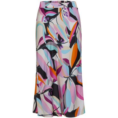 Coster Skirt in Multi Leaf Print