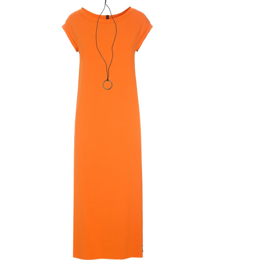 Henriette Steffensen 98055 Dress With Jewellery In Orange