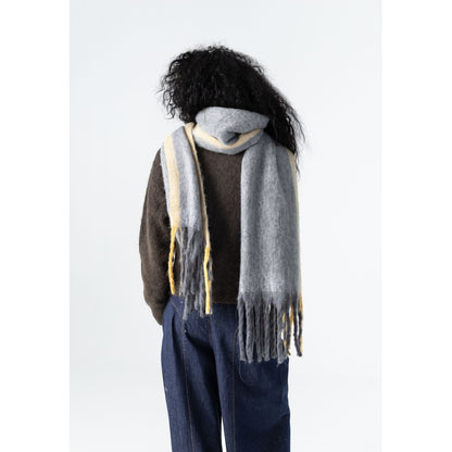 Coster 264-9037H Grey/Yellow Stripe Scarf