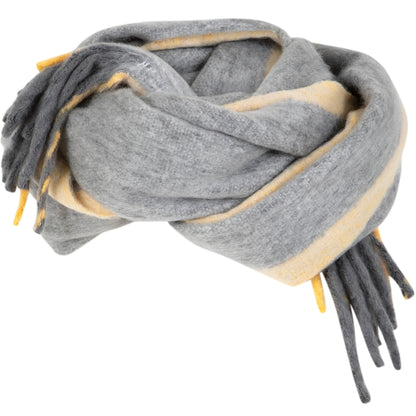 Coster 264-9037H Grey/Yellow Stripe Scarf