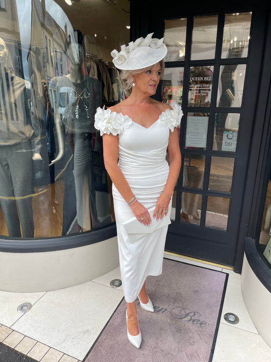 John Charles 66632A Ivory Dress