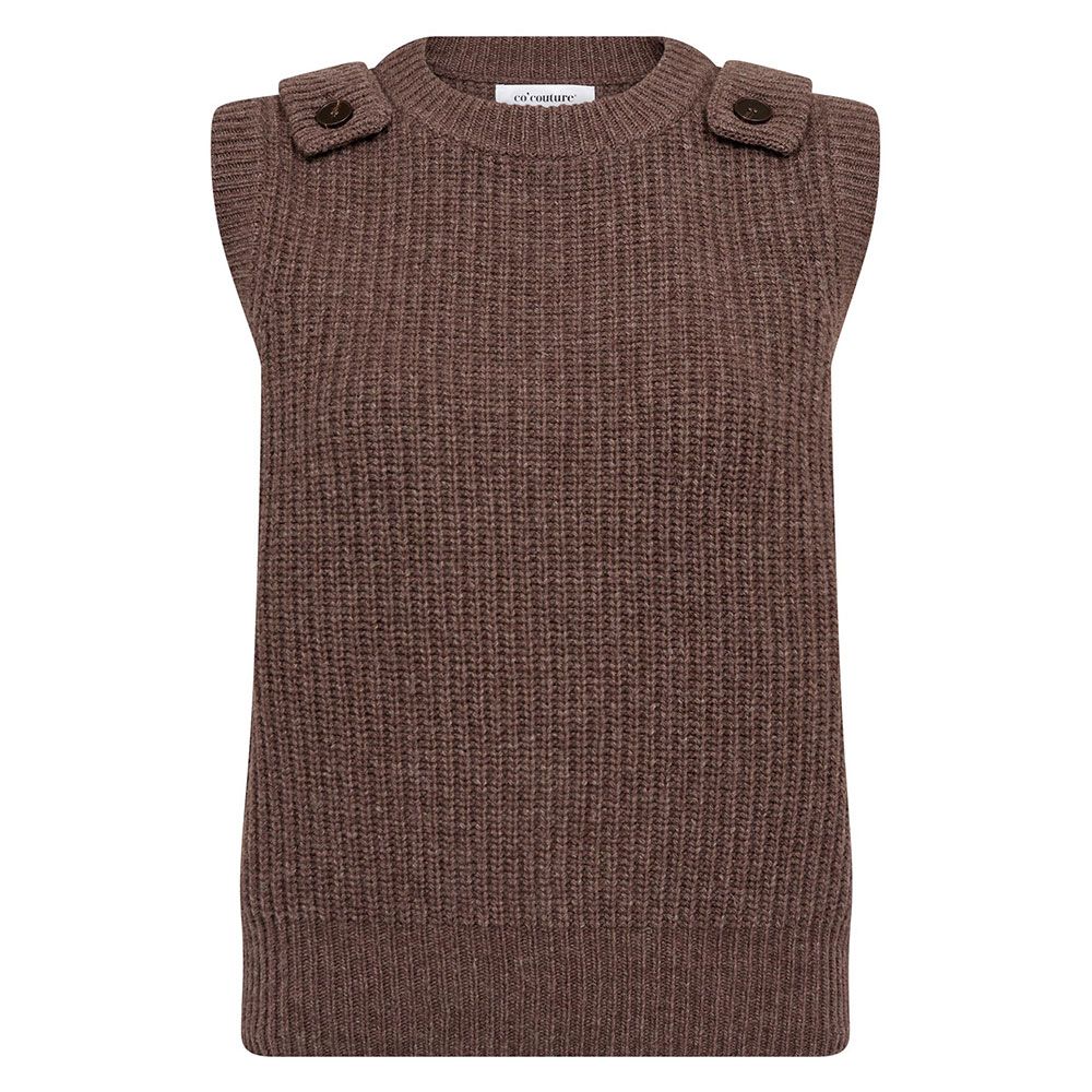 Co' Couture Alvia Brown Knit Vest