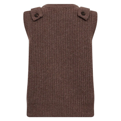 Co' Couture Alvia Brown Knit Vest