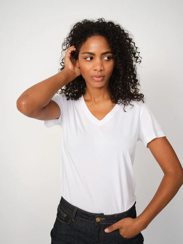 Mos Mosh Dala Basic V-Neck T-shirt