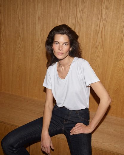 Mos Mosh Dala Basic White T - Shirt