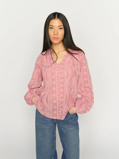 Mos Mosh Gata Allo Blouse Blush Pink