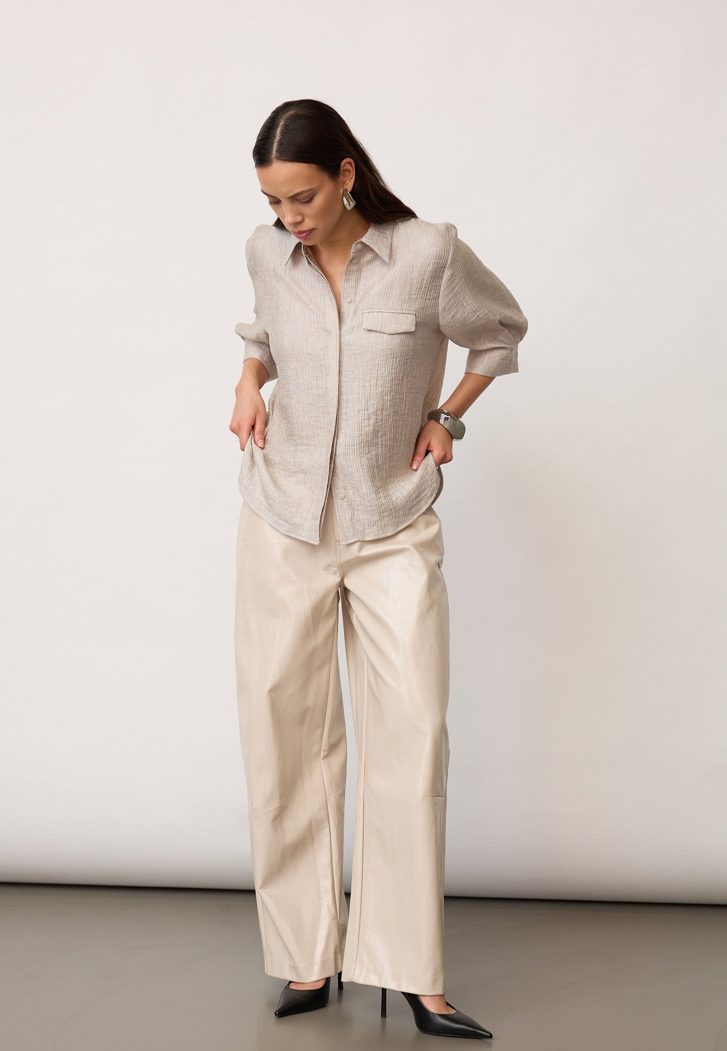 Co'Couture Silver Shirt