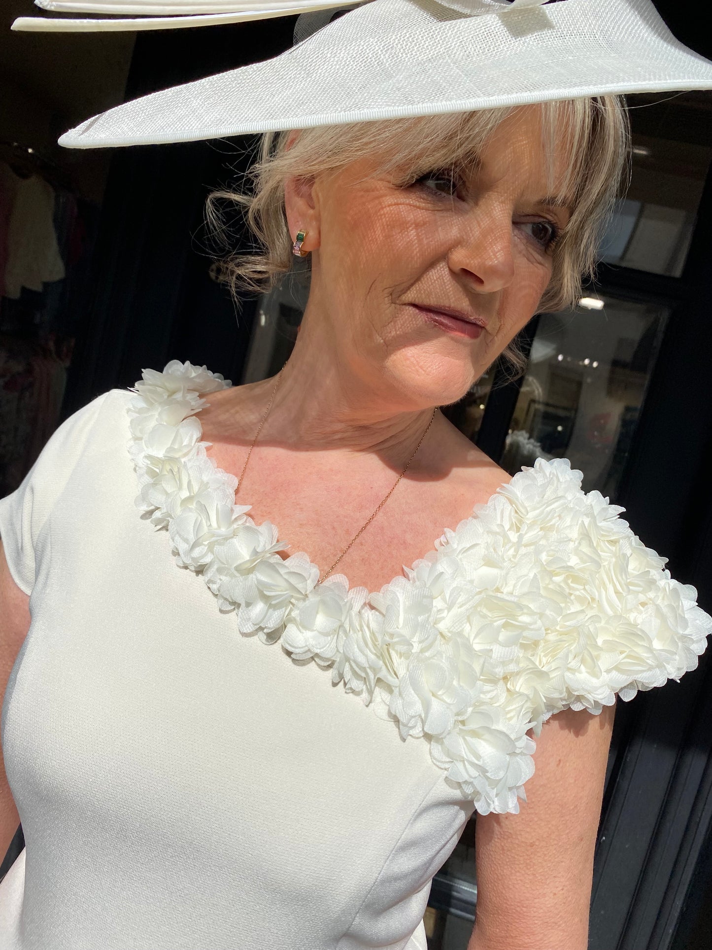 Anoola D461 Buttercream and Ivory Dress