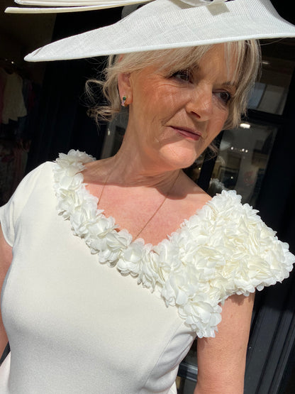 Anoola D461 Buttercream and Ivory Dress